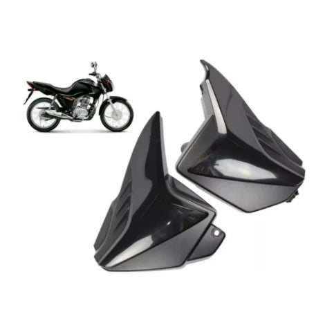 TAMPA LATERAL COMPLETA PRETO INJETADO (SEM ADESIVO) FAN 150 11-13 (46501) SPORTIVE