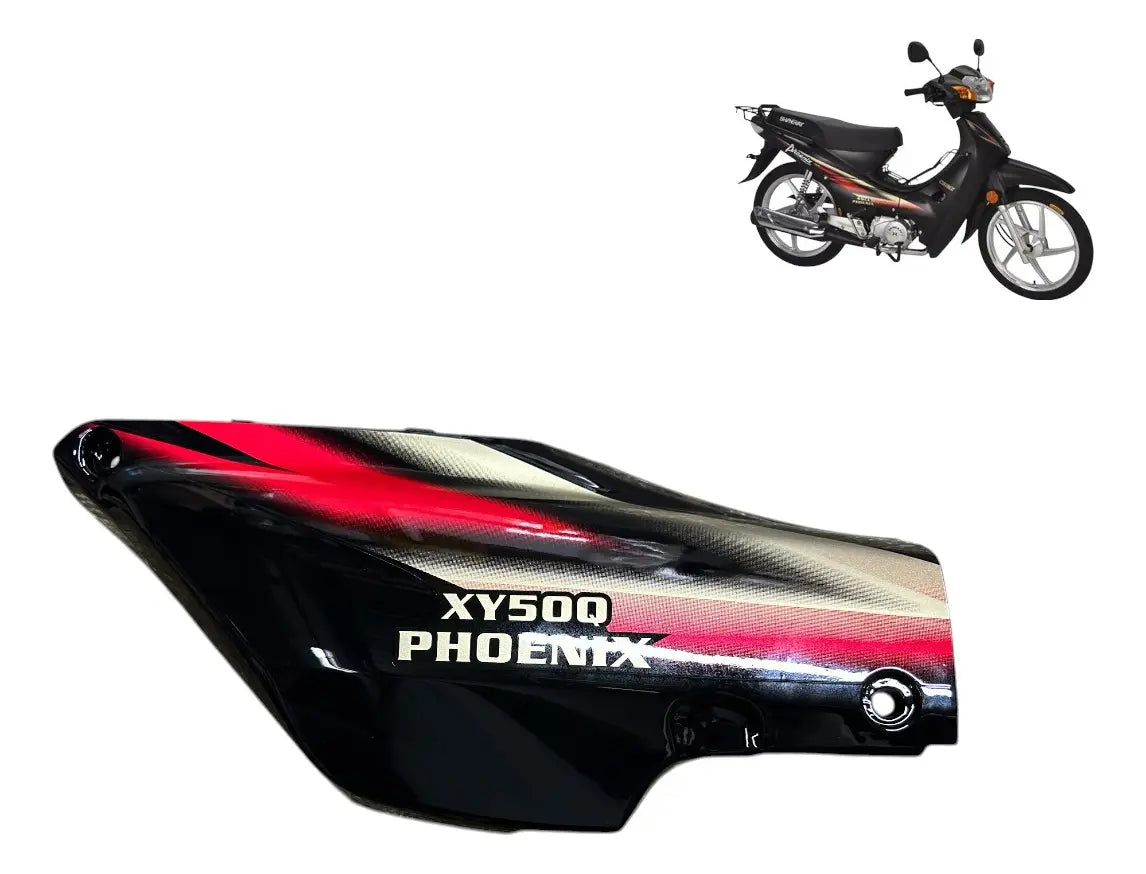 TAMPA LATERAL LADO DIREITO PRETO SHINERAY PHOENIX 50 06-22 X050PHO10C142B0 ORIGINAL SHINERAY