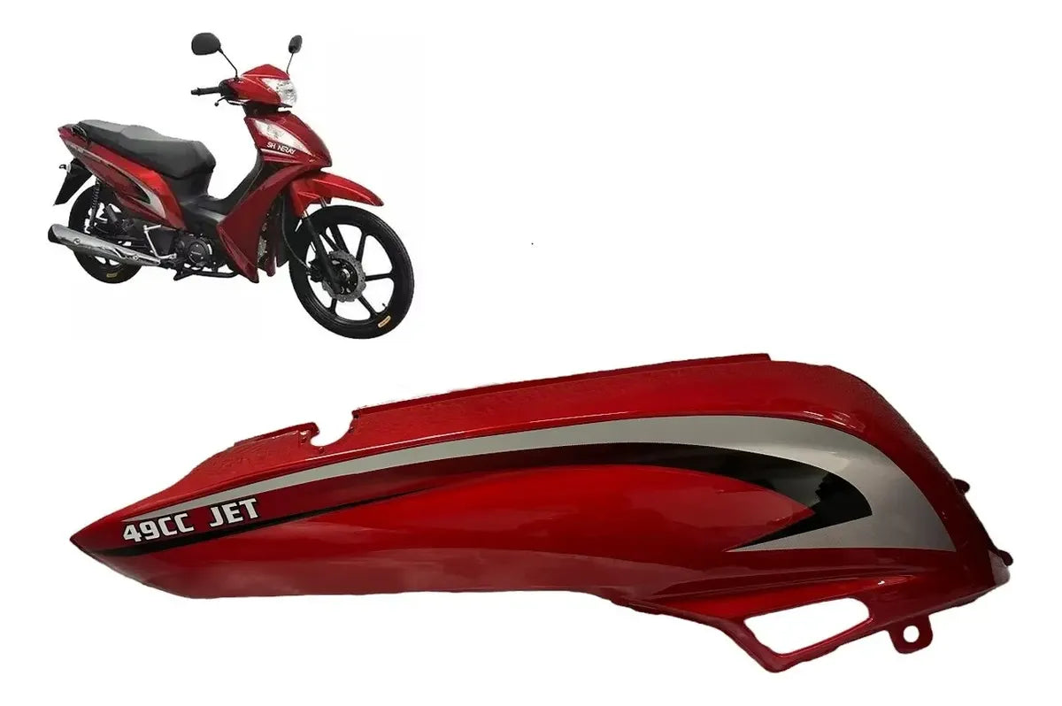 RABETA TRASEIRA (COM ADESIVO) LADO DIREITO SHINERAY JET 50 13-18 VERMELHO 82312-BF0-JE01 SMARTFOX