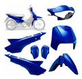 CARENAGEM CONJUNTO COMPLETO BIZ 100 01 AZUL METALICO - SPORTIVE
