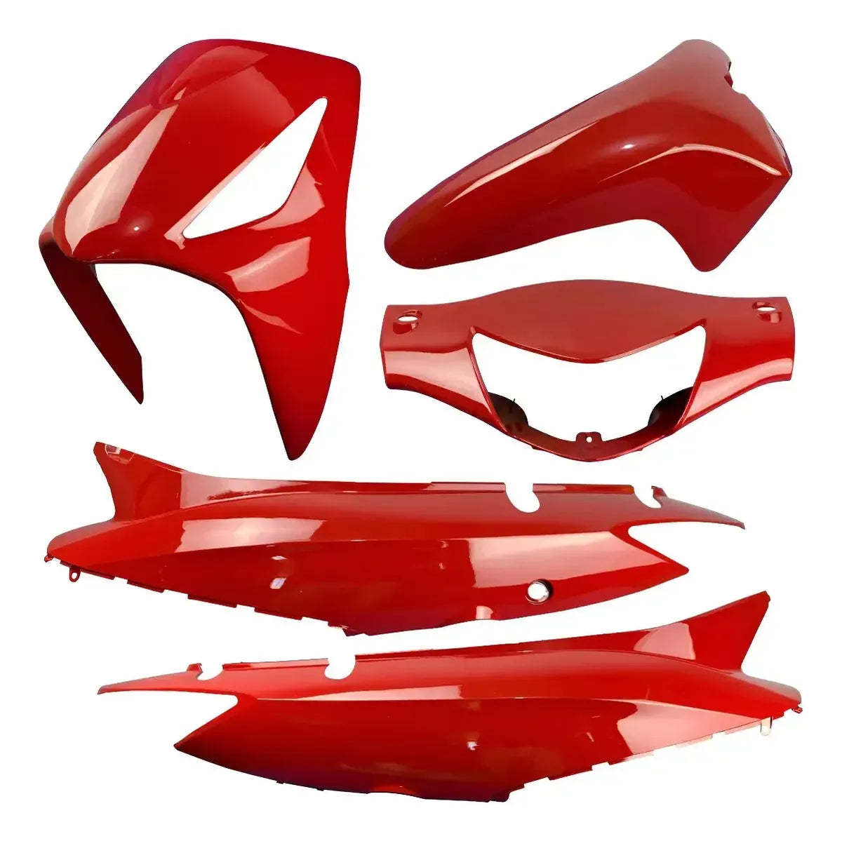 CARENAGEM CONJUNTO COMPLETO BIZ 125 07/08 VERMELHO - SPORTIVE