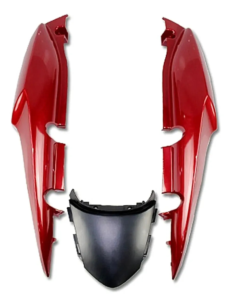 RABETA COMPLETA (KIT 3 PEÇAS SEM ADESIVO) VERMELHO+PRETO TITAN/FAN 150 13 (46408) 6830016 SPORTIVE