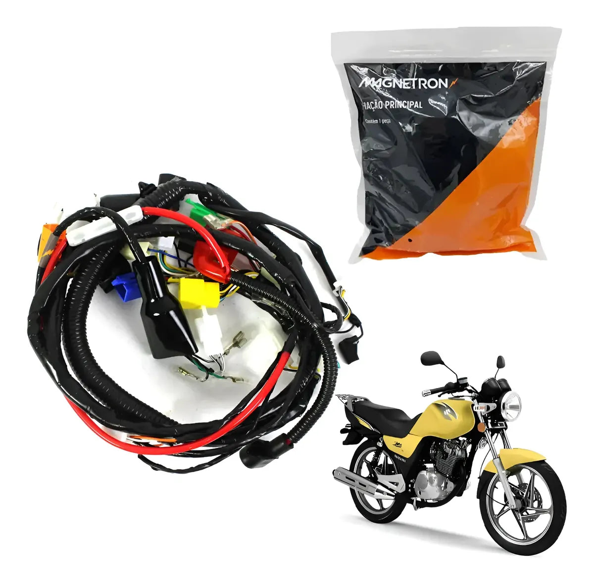 CHICOTE FIAÇÃO PRINCIPAL SUZUKI 125 YES 11-12/YES 125 CARGO 11-12/YES 125 SE 11-15 (36693) 90286070 MAGNETRON