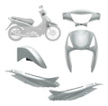 CARENAGEM CONJUNTO COMPLETO BIZ 125 + 08/09 PRATA METALICO - SPORTIVE