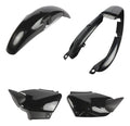 KIT CONJUNTO PLÁSTICO (RABETA/TAMPA LATERAL/PARALAMA DIANTEIRO) FAN 125 05-08 PRETO INJETADO WESTER
