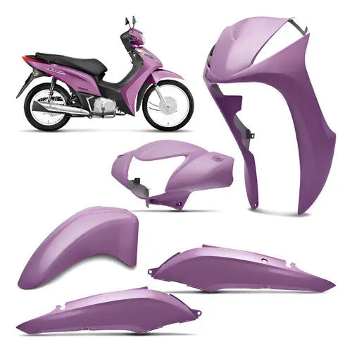 CARENAGEM CONJUNTO COMPLETO BIZ 125 10 ROSA - SPORTIVE