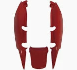 RABETA COMPLETA (KIT 3 PEÇAS SEM ADESIVO) VERMELHO FAN 125 09-13 (46344) 6900002 SPORTIVE