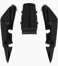 RABETA COMPLETA (KIT 3 PEÇAS SEM ADESIVO) TITAN 150 PRETO 04-08 5530003 SPORTIVE