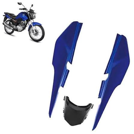 RABETA COMPLETA (KIT 3 PEÇAS SEM ADESIVO) FAN 150 ESDi 14 AZUL PEROLIZADO 8590005 SPORTIVE