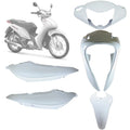 CARENAGEM CONJUNTO COMPLETO BIZ 125 EX BRANCO FOSCO - SPORTIVE