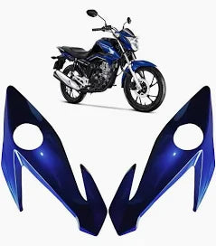 CARENAGEM FAROL LATERAL (PAR) TITAN 160 EX 24 AZUL SPENCER PEROLIZADO (BANANINHA) 3001.915 WESTER