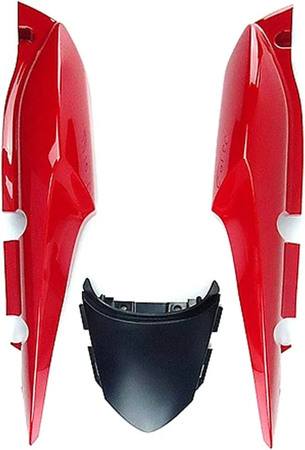 RABETA COMPLETA (KIT 3 PEÇAS SEM ADESIVO) TITAN 150 10 VERMELHO GUARAU+PRETO (46404) SPORTIVE