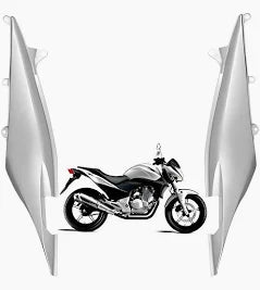RABETA COMPLETA (PAR SEM ADESIVO) CB300 10 PRATA FORCE CROMOFORT